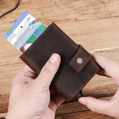 Premium Vintage Leather RFID Blocker Card Wallet