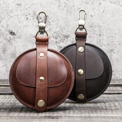 Premium Leather Vintage Coin and Earphone Mini Wallet