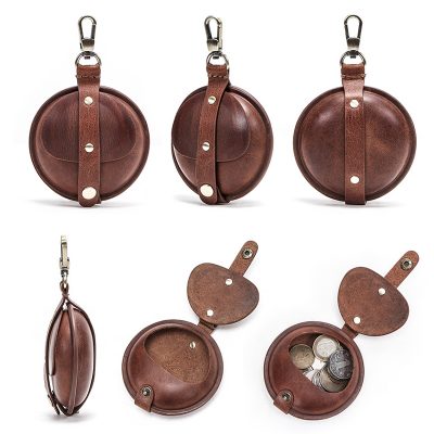 Premium Leather Vintage Coin and Earphone Mini Wallet