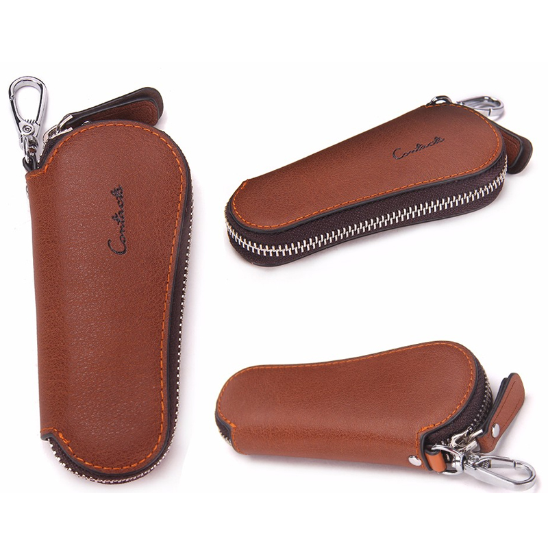 Premium Genuine Leather Keychain Bag Leatherya